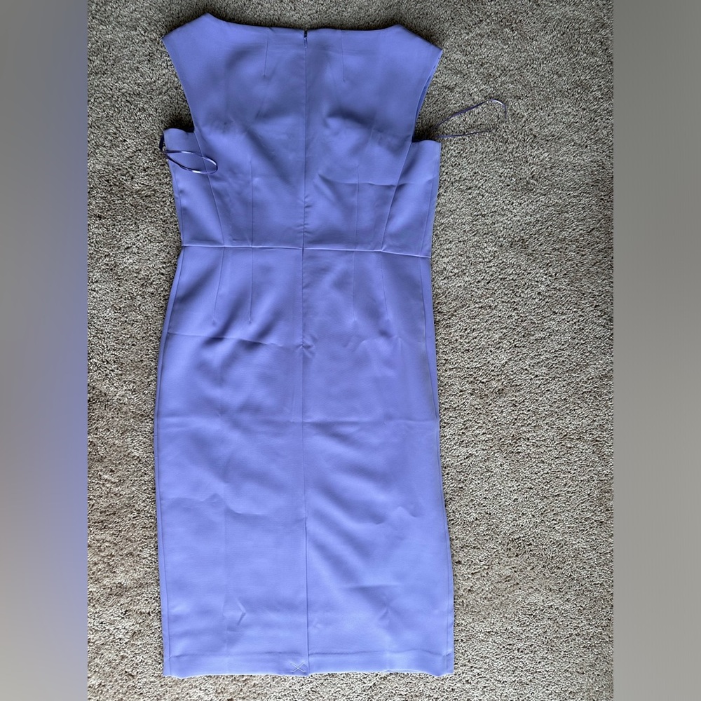 New Ann Taylor Lavender Square Neck Dress - Picture 3 of 14